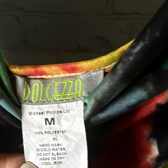 DOLCEZZA  Multicolor Artistic Mini Dress - Picture 4 of 4